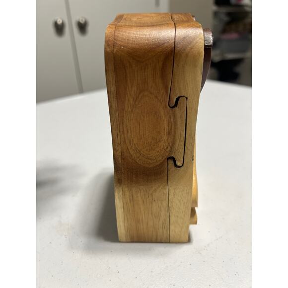 Carver Dan's Angel Magic  Puzzle Carved Wooden Trinket Box - Picture 5 of 9